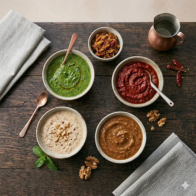 Kashmiri chutneys